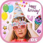 Anniversaire Stickers pour Photos icône