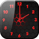 Black Analog Clock Widget APK