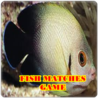 Fish Game-Black Angel Fish Matches Game icône