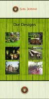 Backyard Home Garden Design Plakat