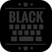 Black Keyboard Theme - Dark Keypad Design & Emoji