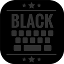 Black Keyboard Theme - Dark Keypad Design & Emoji APK