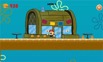 Super Sbob Sponge Adventure Run : the Sweet Burger capture d'écran 2