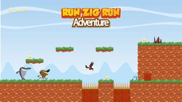 RUN Zig RUN Adventure : from the policeman Sharko Affiche