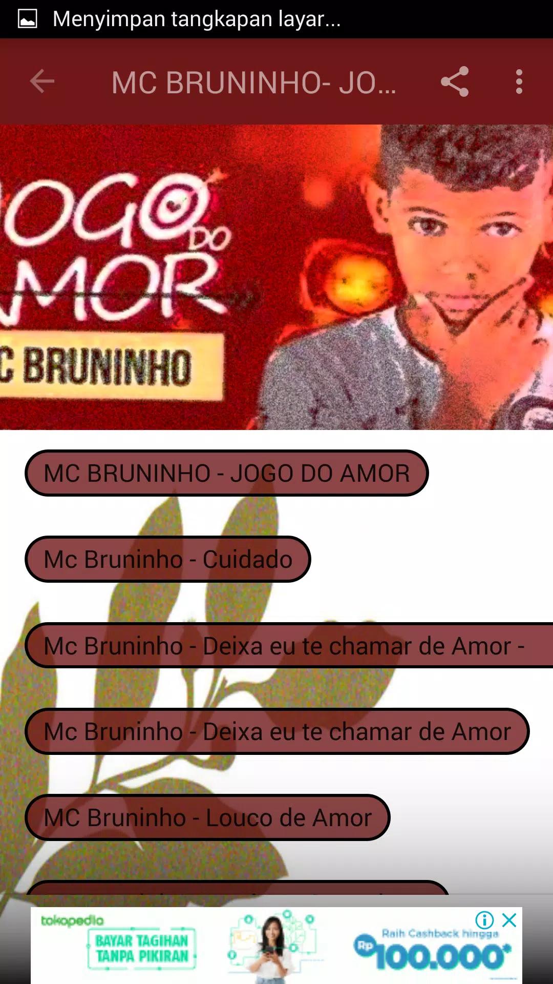 MC Bruninho - Jogo do Amor Musica e Letra 2018 APK voor Android