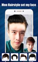 Men Hairstyle set my face Cartaz