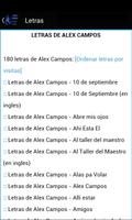 Alex Campos Letras & Musica اسکرین شاٹ 1
