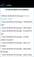 Grupo Montez De Durango Letras screenshot 1
