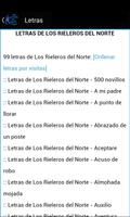 Los Rieleros Del Norte Letras capture d'écran 1