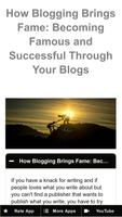 How To Start a Blog - Blogging -Bloggers Tips-Blog capture d'écran 3