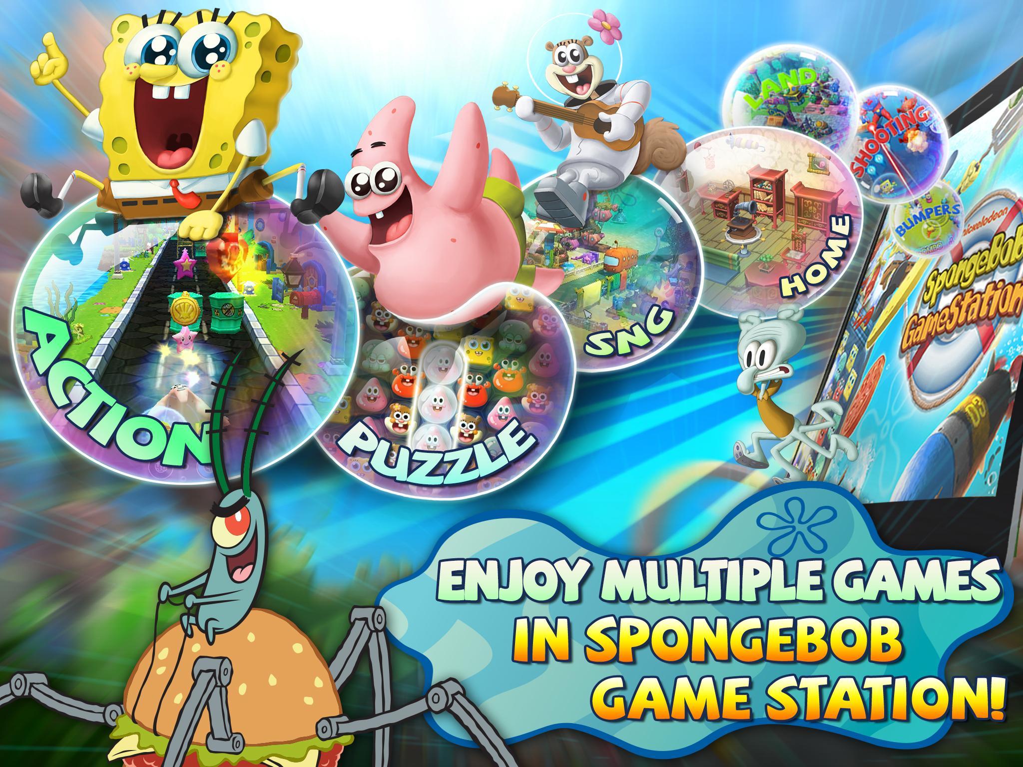 Spongebob Gamestation For Android Apk Download - sponge bob only feels pain simulator roblox
