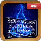 Blue Flame Emoji Keyboard live أيقونة