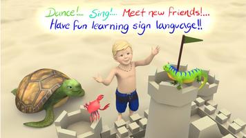 Samuel's Signs at the Beach-poster