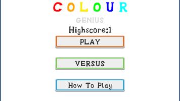 Colour Genius 1-2 player game পোস্টার
