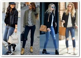 Bomber Jacket Style Women imagem de tela 2