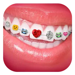 Braces Teeth Sticker Camera