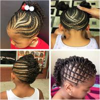Braided Hairstyle for Kids Affiche