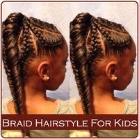 Braid Hairstyle For Kids Affiche