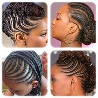 coiffure tresse pour fille Affiche