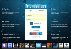 برنامه‌نما Friendsblogs عکس از صفحه