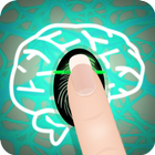 brain scan fingerprint prank icon