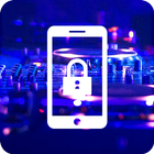 Cyberpunk City Light Town Neon People Lock App icon