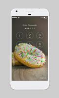 Donut Cookie Food Cute Lock Screen تصوير الشاشة 1