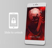 Ghoul Ken Tokyo Kaneki Bad Angry Lock Screen ポスター