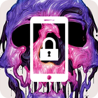Skull Art Cool App Lock icône