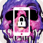 Skull Art Cool App Lock-icoon