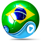 Brasil Bandera Fondo Animado icono