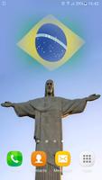 Brazil Flag Wallpaper 3d capture d'écran 2
