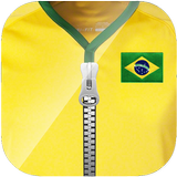 Brazil kit zipper lock screen icon
