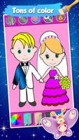 Bride And Groom Coloring Pages スクリーンショット 1