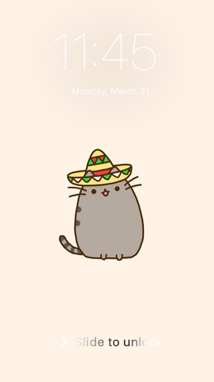 Pusheen Cat Kawaii Wallpaper HD Home Lock Screen for Pusheen Cat Kawaii Wallpaper HD Home Lock Screen for