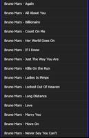 Bruno Mars Songs capture d'écran 3