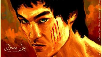 Bruce Lee Wallpaper art Affiche