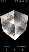 Durga Maa 3D cube Live WP poster