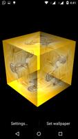 Gautam Buddha 3D cube Live WP Affiche