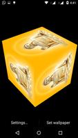 Gautam Buddha 3D cube Live WP capture d'écran 1