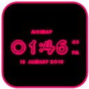 Neon LED Digital Clock APK