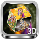 Radha Krishna 3D cube Live WP APK