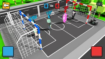 Sepak Bola Jalanan Kubik 3D screenshot 2