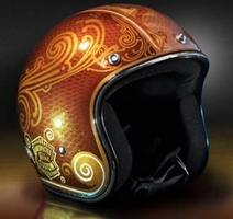 Custom Helmet Painting poster