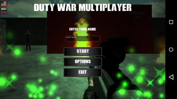 Duty War Multiplayer โปสเตอร์