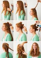 Lockiges Haar Tutorials Plakat