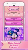 Cute Couple In Love Keyboard syot layar 2