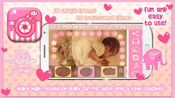 برنامه‌نما Cute Baby Girl Picture Frames عکس از صفحه