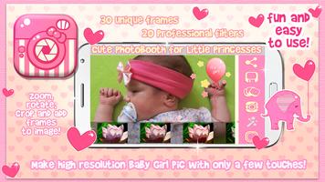 برنامه‌نما Cute Baby Girl Picture Frames عکس از صفحه