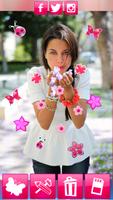 Cute Girl Stickers Photo Booth پوسٹر